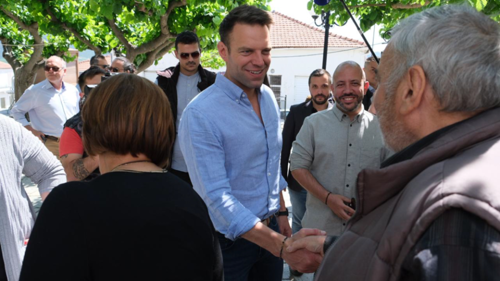 Ο Στέφανος Κασσελάκης στη Θεσσαλία